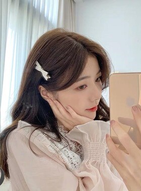 diy赵丽同款发珍珠夹少女边夹水