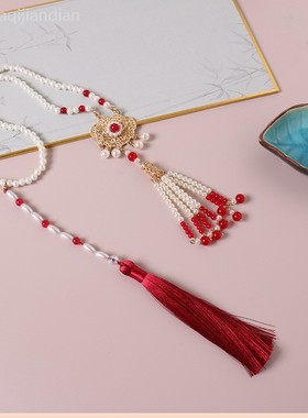 汉服长璎珞明制流苏背云马面裙项