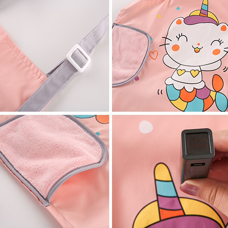 儿童围裙可擦手幼儿园画画美术8-12岁6女孩男童罩衣洗碗防水防油,淘宝优惠券,粉丝福利购,淘宝优惠卷