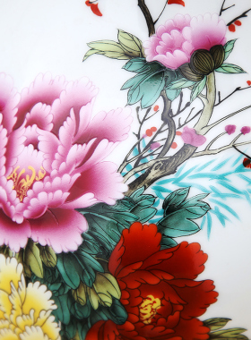 景德镇陶瓷器中式插花瓶客厅工艺品摆件家居玄关办公室装饰品摆设