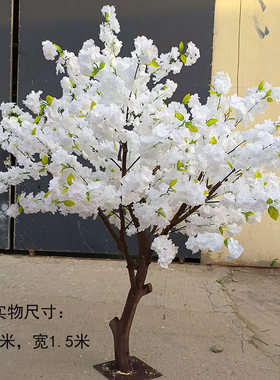 仿真樱花树桃花树大型绿植造景装饰花景点四季开花商场布置许愿树