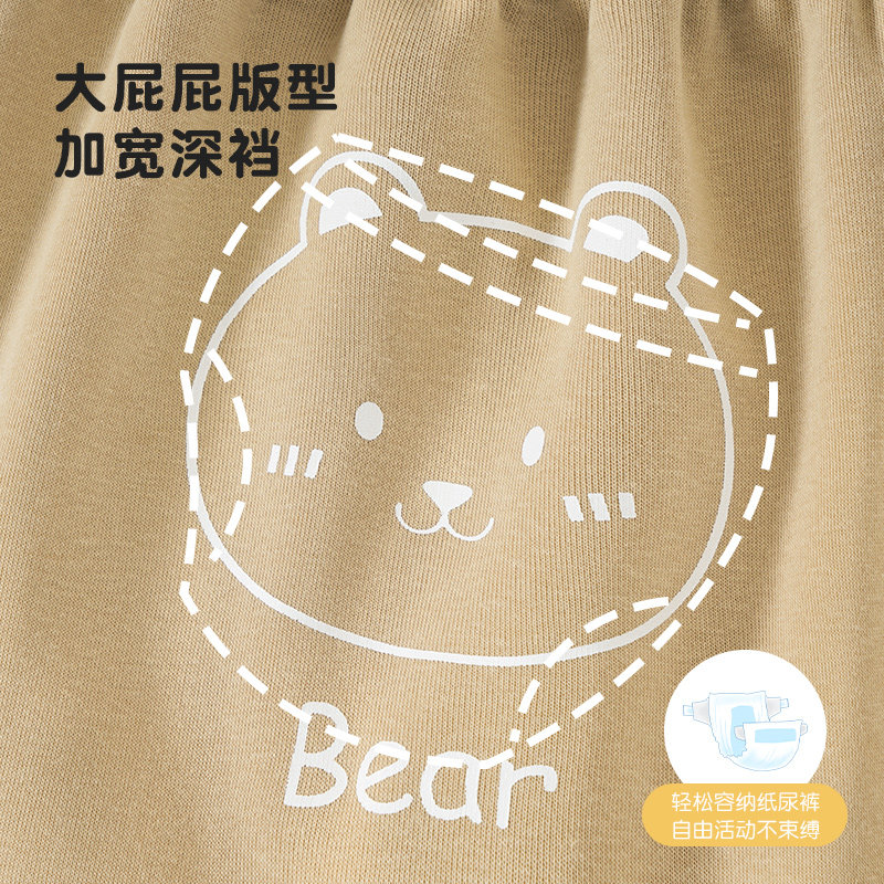 小班郎婴儿大屁屁裤秋冬宝宝宽松运动裤男女童加绒保暖休闲长裤子