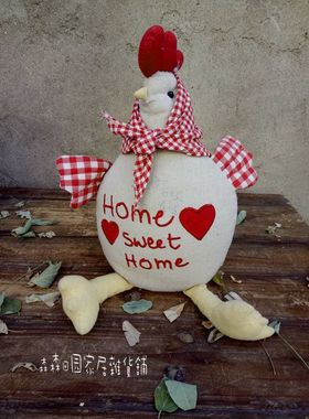 复古做旧欧美碎花布娃娃家居装饰