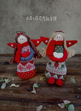 欧美艺术家天使古董圣诞节装饰品