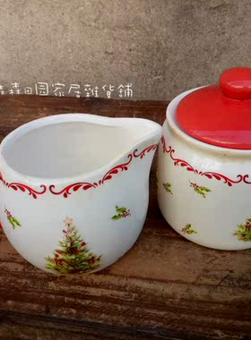 浮雕手绘创意陶瓷摆件圣诞树