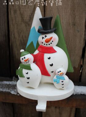 树脂彩绘圣诞节挂钩摆件工艺品