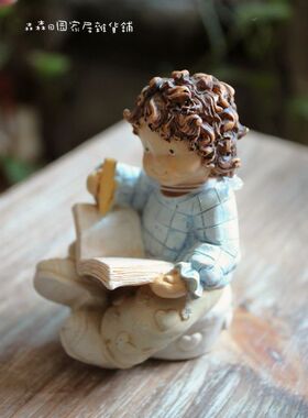 样品美式乡村风小男孩古董娃娃