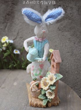 美式乡村风复活节园艺家居装饰