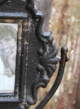 美式乡村风复古做旧相框装饰摆件