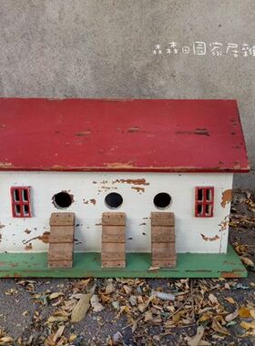 美式乡村风复古做旧房子家居装饰