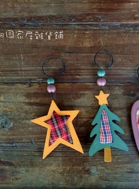 美式乡村风复古做旧心形家居装饰