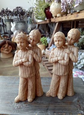 美国摆件树脂雕刻好朋友家居装饰