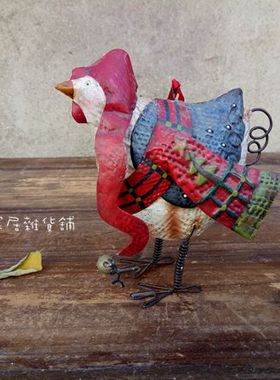 小动物复古做旧工艺品装饰摆件