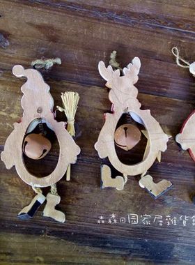 手工复古做旧美式乡村风麋鹿摆件