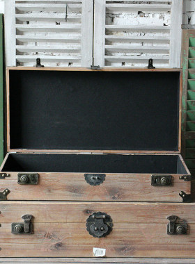 实木复古做旧木箱子拍摄道具装饰