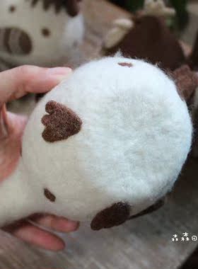 美式乡村风毛毡小动物家居装饰