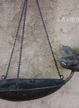 铁艺纯手工壁挂复古做旧猫咪托盘