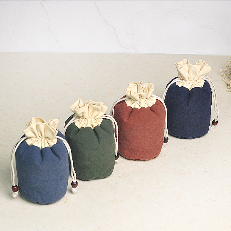 纯棉麻圆底形束口袋 首饰包装袋饰品小布袋文玩袋礼品定制收纳袋,淘宝优惠券,粉丝福利购,淘宝优惠卷