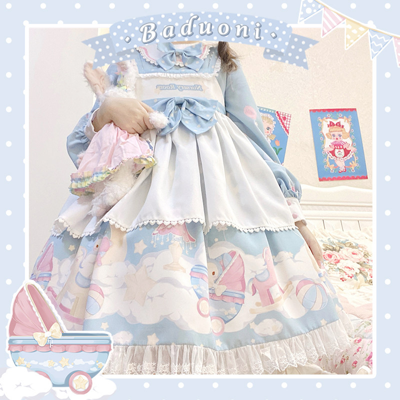 尾款婴儿房op原创设计lolita连衣裙 巴朵妮连衣裙