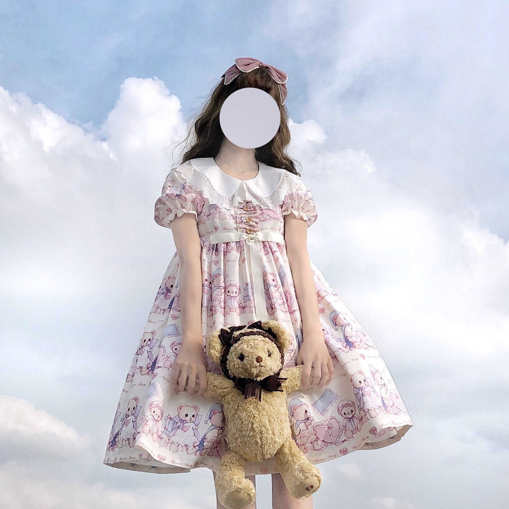 巴朵妮现货熊op原创lolita短袖睡衣 巴朵妮连衣裙