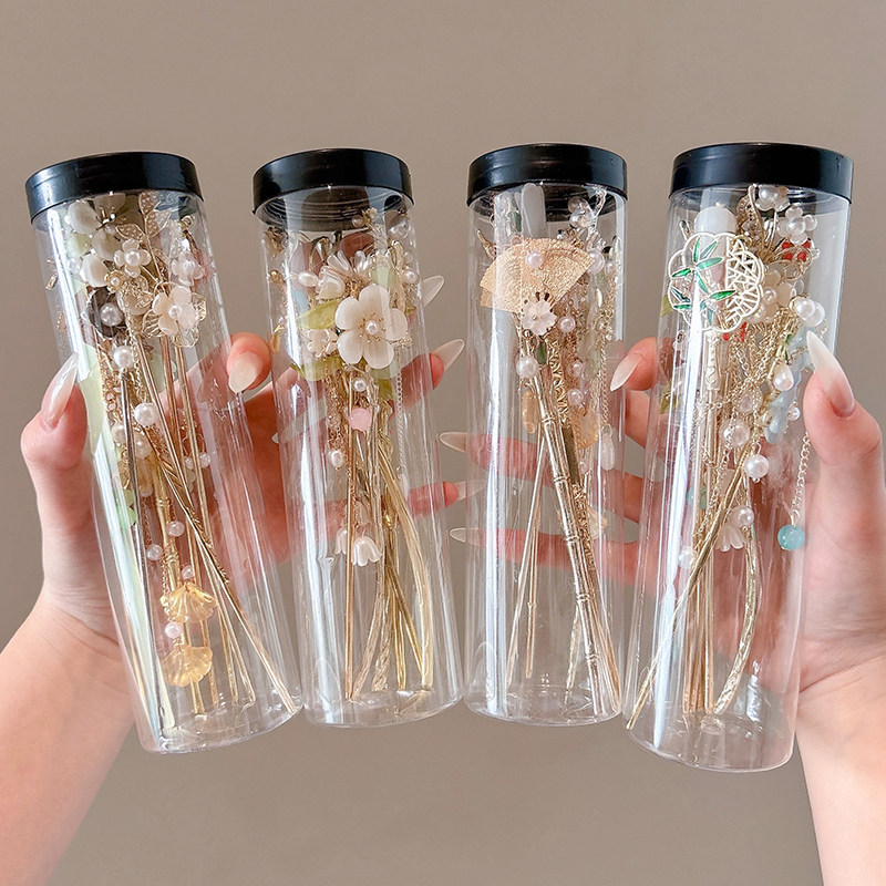 古风花朵流苏发簪女儿童高级感汉服百搭发钗新中式马面裙簪子头饰,淘宝优惠券,粉丝福利购,淘宝优惠卷