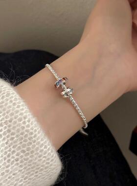 彩虹路路通项链女2024新款简约大气小众高级感锁骨链个性复古颈链