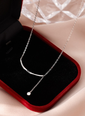 微笑流苏项链女夏2023新款爆款轻奢小众设计高级感节日礼物送女友