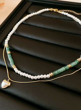 巴洛克珍珠项链 时尚优雅轻奢气质百搭锁骨链 法式高级感项饰