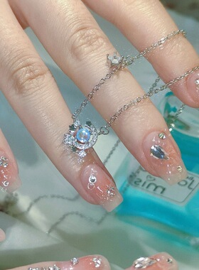 星月项链女小众设计感高级夏百搭ins复古精致轻奢吊坠配饰品