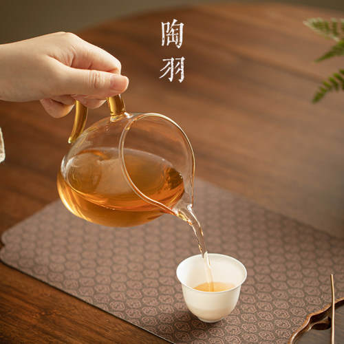 高硼硅玻璃公道杯加厚耐高温茶海分茶器家用茶漏茶滤功夫茶道配件 - 图2