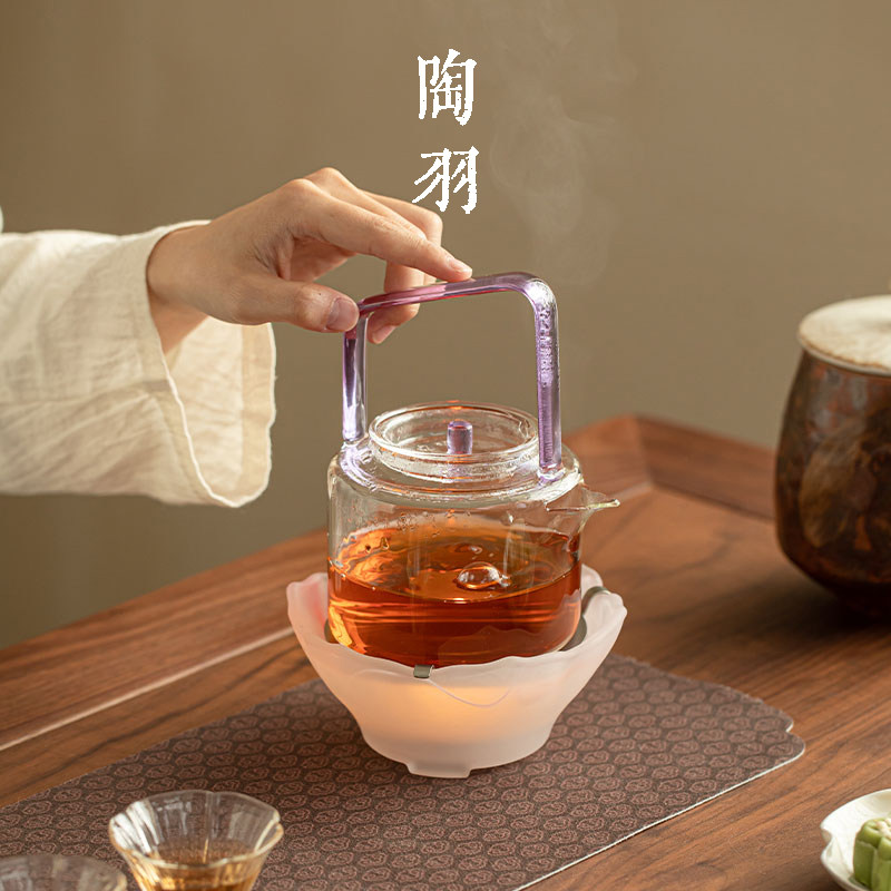柔雾粉琉璃蜡烛温茶炉家用蜡烛煮茶底座功夫茶具保温暖茶器烘茶炉,淘宝优惠券,粉丝福利购,淘宝优惠卷