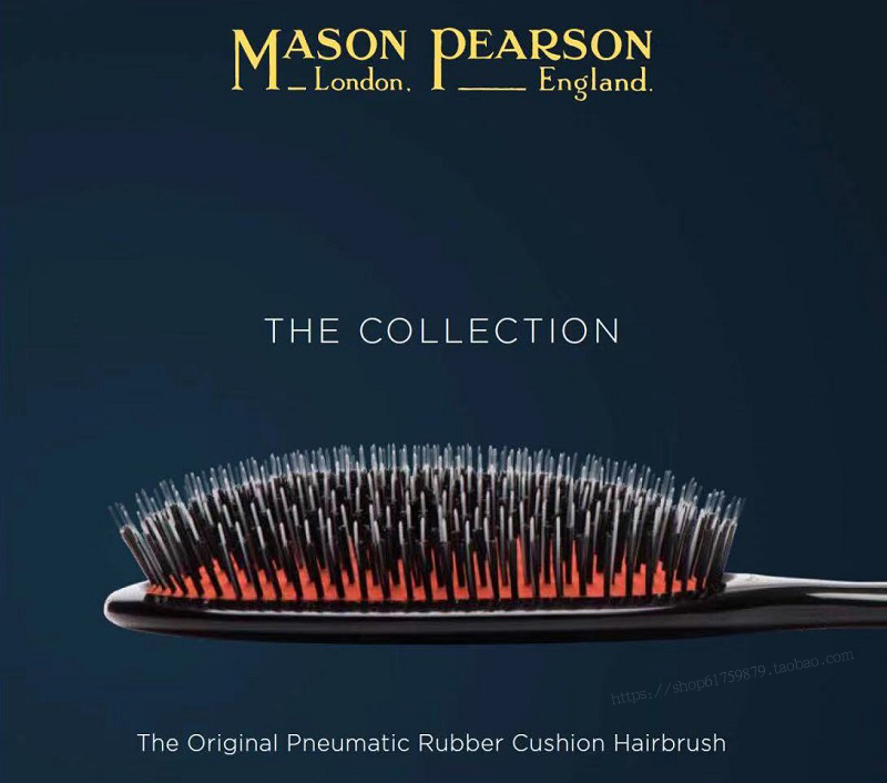 正品现货英国MASON PEARSON纯猪鬃小号B3气垫按摩防脱发梳子 - 图2