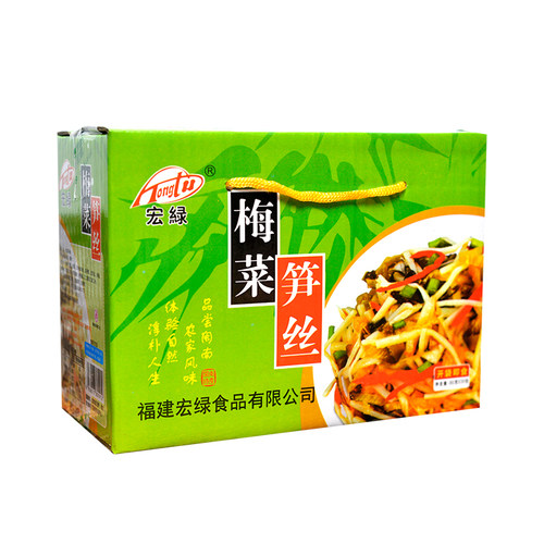 宏绿梅菜笋丝80g*30袋即食开味小菜下饭菜咸菜酱菜雪菜福建特产 - 图0