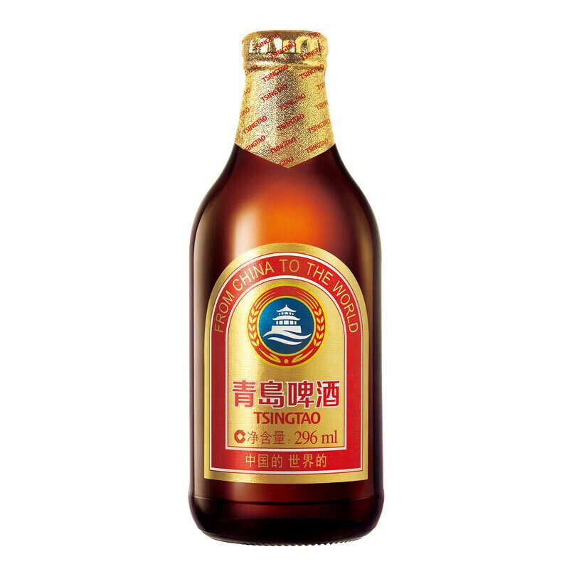 青岛小棕金296ml*24瓶金质啤酒 青岛啤酒博物馆啤酒
