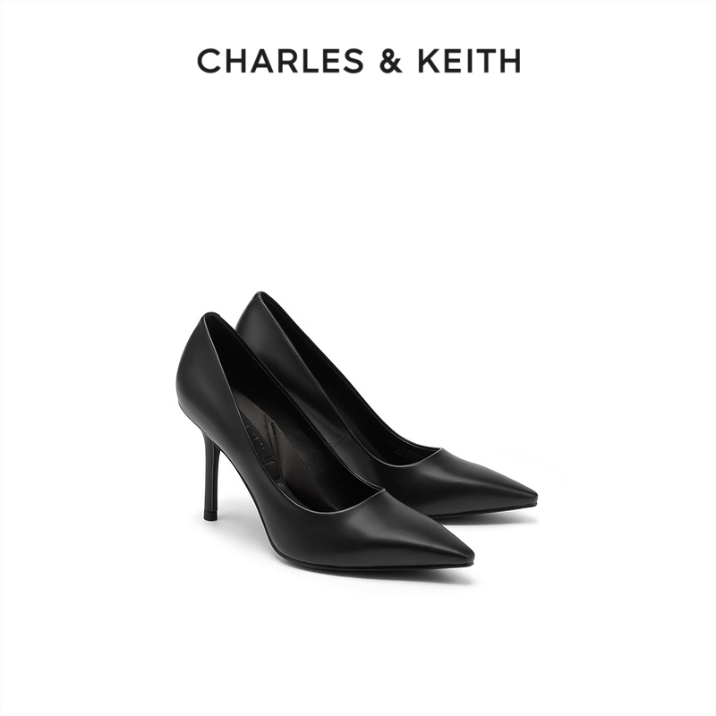 CHARLES&KEITH春夏女鞋CK1-61720142时尚纯色尖头高跟单鞋女鞋 - 图0