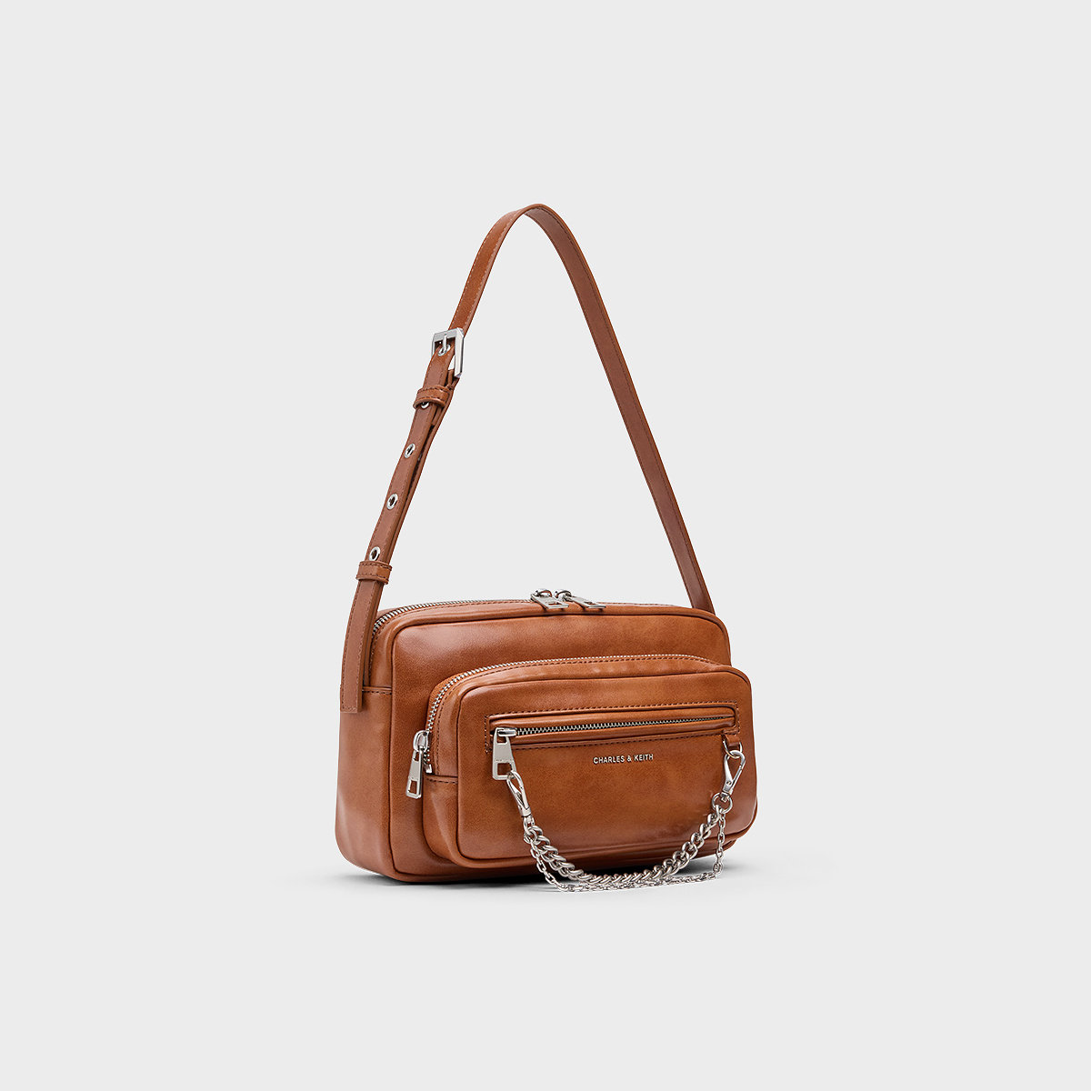 CHARLES&KEITH26春季新款CK2-80782809链条休闲单肩腋下包斜挎包,淘宝优惠券,粉丝福利购,淘宝优惠卷