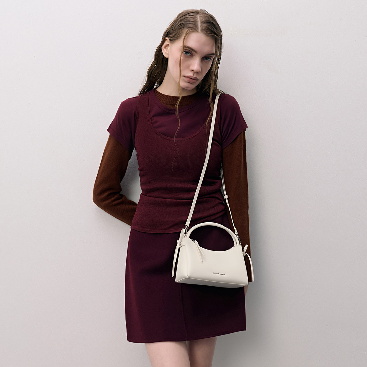 [情人节礼物]CHARLES&KEITH女包CK2-30160255蝴蝶结手提小方包,淘宝优惠券,粉丝福利购,淘宝优惠卷