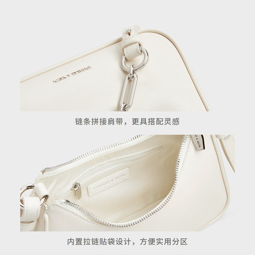 【母亲节礼物】CHARLES&KEITH女CK2-20271604通勤轻便链条腋下包 - 图3