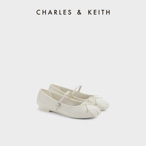 CHARLES&KEITH23秋新款CK1-71720057蝴蝶结平底玛丽珍鞋芭蕾舞鞋