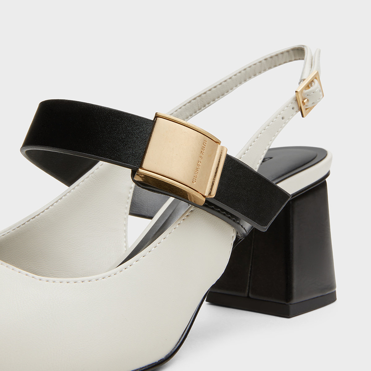 CHARLES&KEITH春季女鞋CK1-61720210尖头高跟金属扣凉鞋高跟鞋,淘宝优惠券,粉丝福利购,淘宝优惠卷