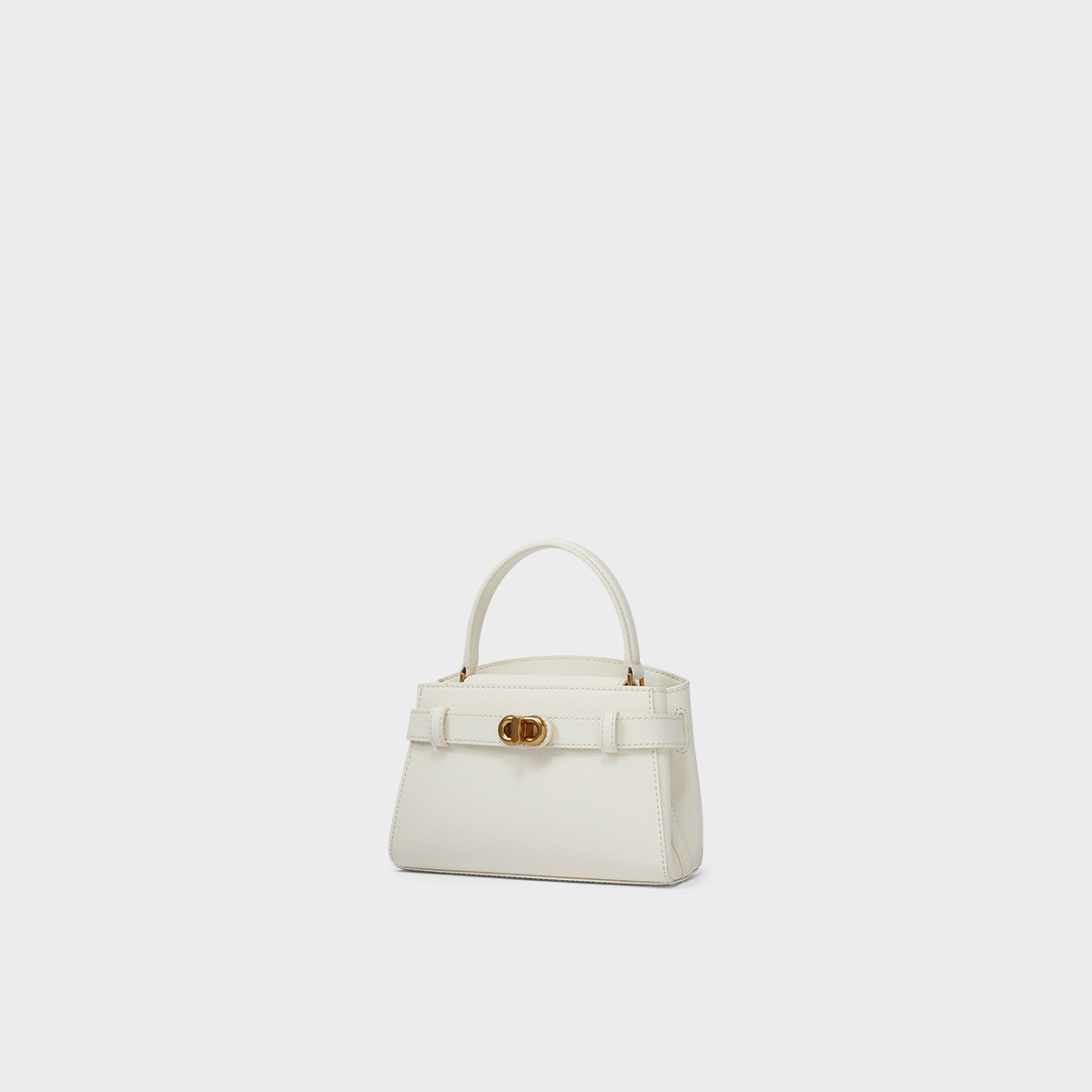 CHARLES&KEITH秋冬女包CK2-50270880小号金属扣带饰手提凯莉包女 - 图0