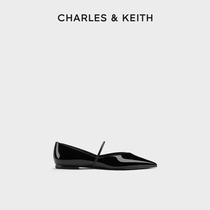 CHARLESKEITH24 Spring new CK1-70381027 minimalist pointy lined with shallow mouth flat single shoe