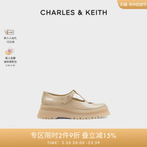 CHARLES&KEITH春夏女鞋玛丽珍鞋单鞋女