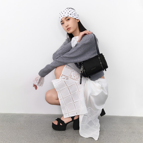 CHARLES&KEITH26春新款CK2-20151613时尚轻便单肩腋下包波士顿包 - 图1
