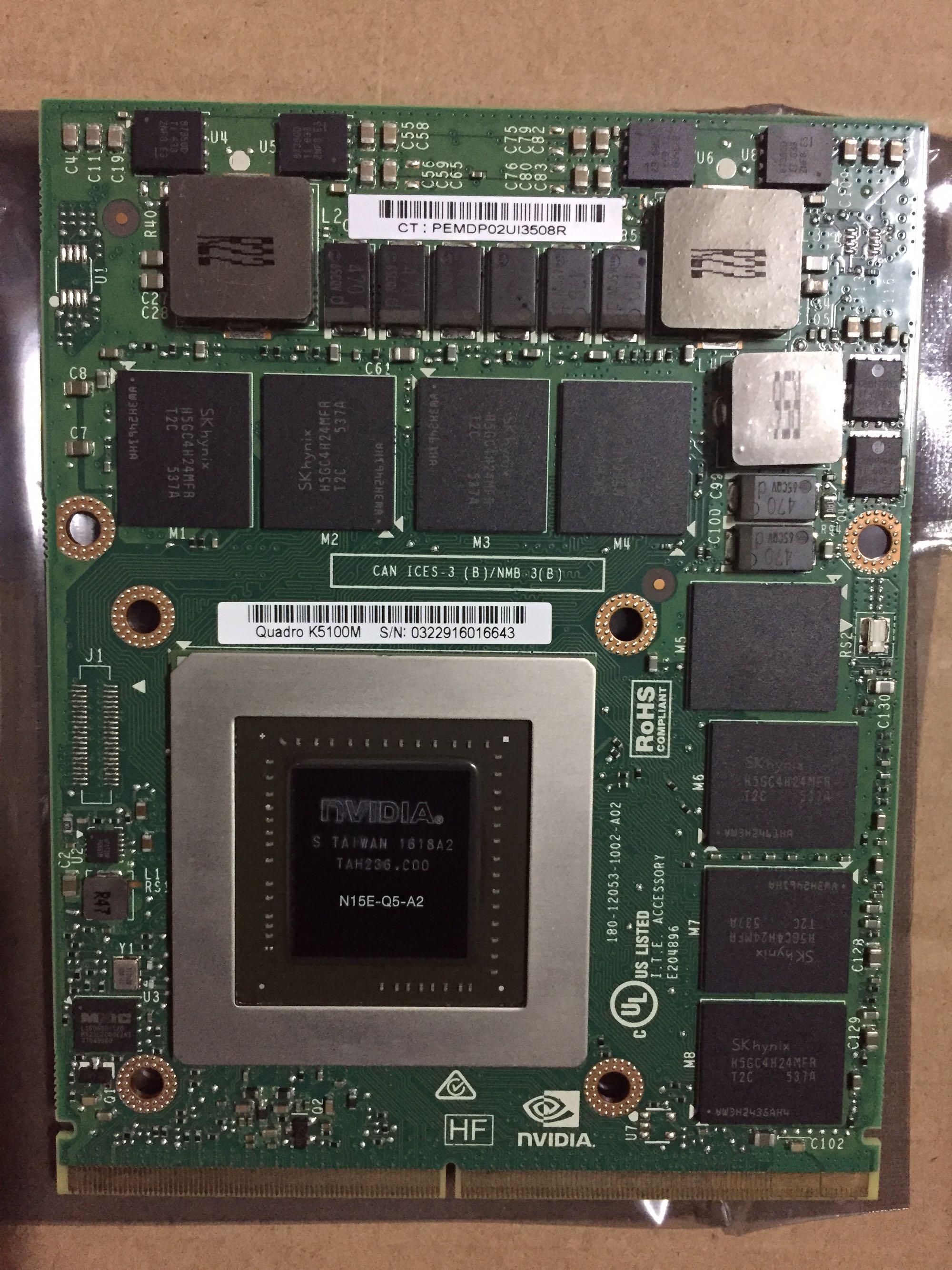 dell M6700 M6800 K5100M GTX980M M5000M 1060显卡板-图0