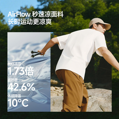 蕉下暴汗速干T恤男0汗渍马拉松双层散热透气抑菌凉感户外运动短袖 - 图2