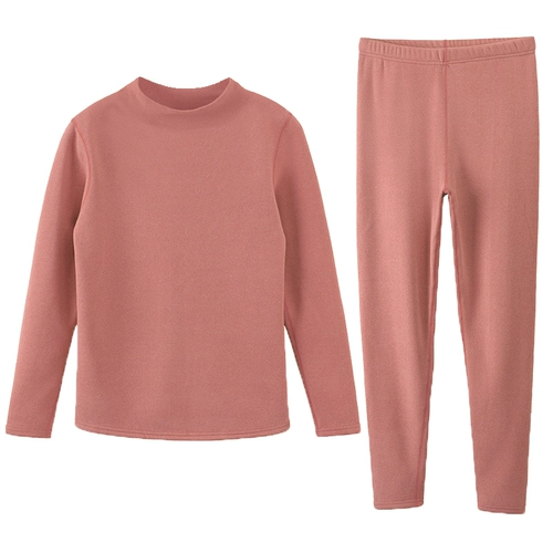 Удерживающее тепло нижнее белье, утепленный комплект, бархатное приятное телу зимнее термобелье, увеличенная толщина