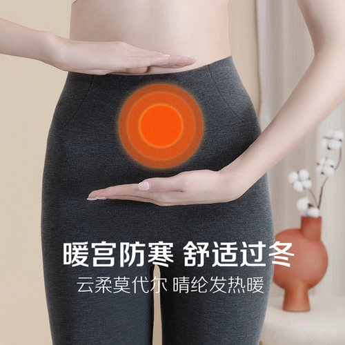 Термобелье, бархатные штаны, бархатный удерживающий тепло базовый утягивающий пояс на талию на все тело, увеличенная толщина, в обтяжку, высокая талия