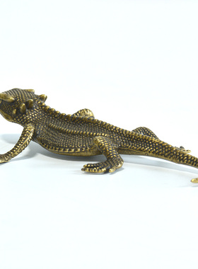 仿真动物家居装饰品铜蜥蜴摆件