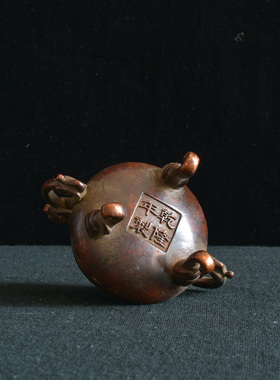 麒麟熏香炉龙耳三足熏香炉